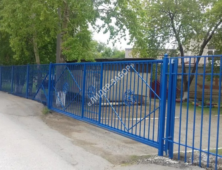 Цена Ограждение для детского сада цвет RAL 5005 в Москве Купить Ограждение для детского сада цвет RAL 5005